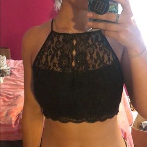 Lace crop top